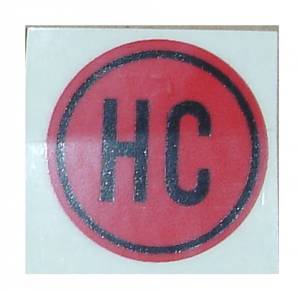 1931 - Decals - Rubber The Right Way - Valve Cover Decal - High Compression