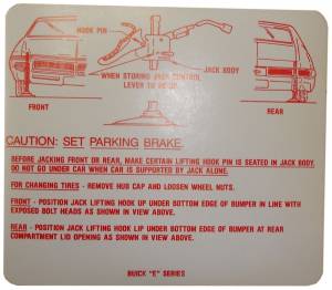 1969 - Decals - Rubber The Right Way - Jack Instructions Decal