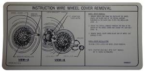 Trunk Wheel Cover Insert Instructions Decal