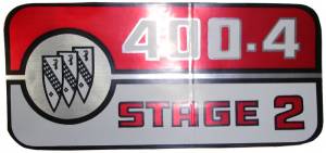 1969 - Decals - Rubber The Right Way - Valve Cover Decal - 400-4 Stage 2