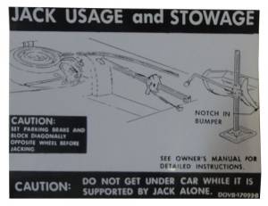 Jack Instructions Decal