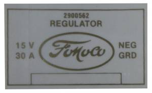 Rubber The Right Way - Voltage Regulator Decal - Gold