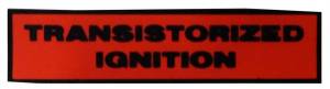 Transistorized Ignition Distributor Decal