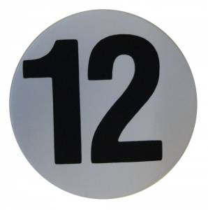 Assembly Line Production Day Window Sticker - "12"