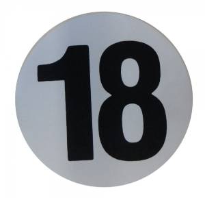 Assembly Line Production Day Window Sticker - "18"