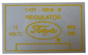 Voltage Regulator Decal
