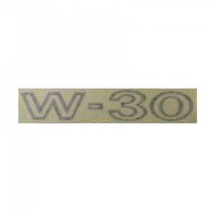 "W-30" Fender Decal (Black)