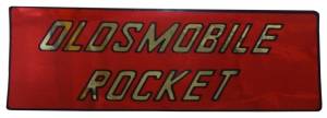 Rubber The Right Way - "Oldsmobile Rocket" Air Cleaner Decal
