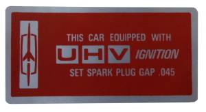 UHV Ignition Decal