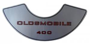 "Oldsmobile 400" Air Cleaner Decal