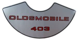 "Oldsmobile 403" Air Cleaner Decal
