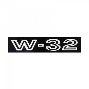 "W-32" Fender Decal (White)