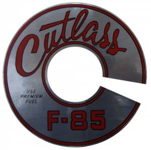 Rubber The Right Way - "Cutlass / F-85" Air Cleaner Decal