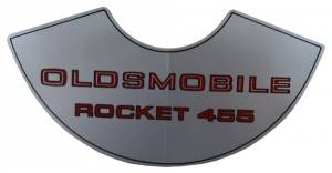 "Oldsmobile Rocket 455" Air Cleaner Decal