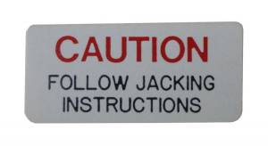Jack Base "Caution" Decal