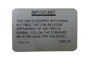 Radial Tire Decal