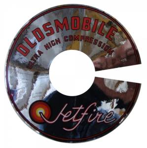 "Oldsmobile Ultra High Compression Jetfire" Air Cleaner Decal
