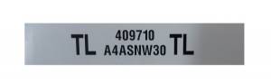 "TL" Engine Code Decal