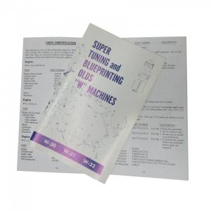 Manual - "Super Tuning & Blueprinting W Machines"