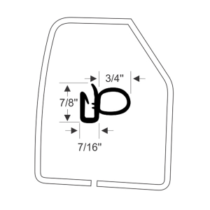 Precision - Door Seal Kit - Press On Type - Image 2