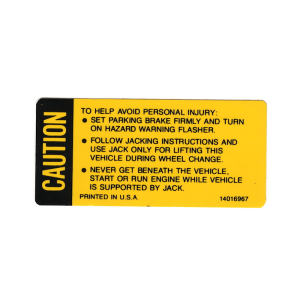 Jack Caution Decal