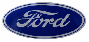Ford Oval Decal - 3-1/2" - Blue/Clear