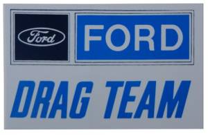 Decals & Stickers - Ford / Lincoln / Mercury / Edsel Decals - Ford Drag Team Decal - 8"