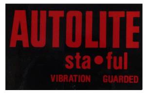 Decals & Stickers - Ford / Lincoln / Mercury / Edsel Decals - Autolite Sta-Ful Battery Decal
