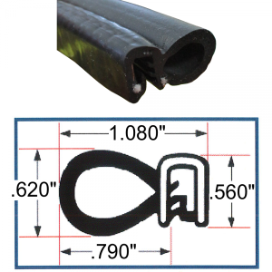 Side Bulb Seal - 0.620" Bulb - Image 2