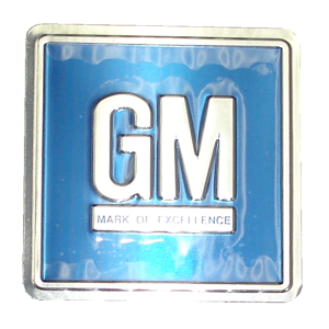 GM Mark Of Excellence Metal Door Plate