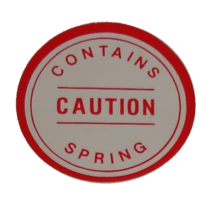 Master Cylinder Booster "Caution" Decal