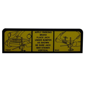 1949 - Decals - Rubber The Right Way - Jack Instructions Tag