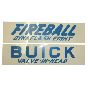 Valve Cover Decal Kit - Buick Dynaflash 8 Valve In Head Fireball
