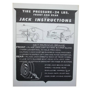 1955 - Decals - Rubber The Right Way - Jack Instructions Decal