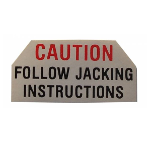 1960 - Decals - Rubber The Right Way - Jack "Caution" Tag