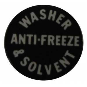 1961 - Decals - Rubber The Right Way - Windshield Washer Bottle Cap Decal