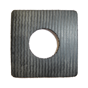 Rubber The Right Way - Body Mounting Pad - 2" Square 1/4" Thick - Image 1