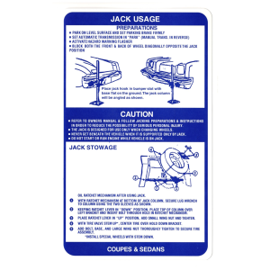 Jack Stowage And Use Decal
