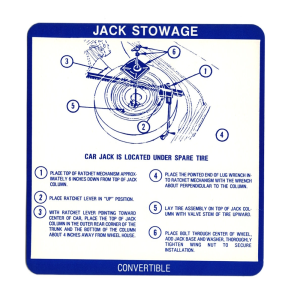 Jack Stowage Decal