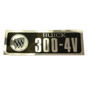 1966 - Decals - Rubber The Right Way - Valve Cover Decal - 300-4