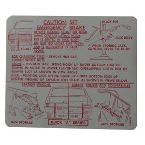 1967 - Decals - Rubber The Right Way - Jack Instructions Decal