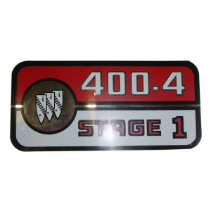 Valve Cover Decal - 400-4 Stage 1