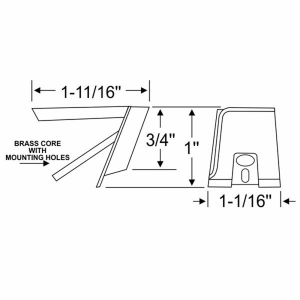 1962 1963 Lincoln Continental Vent Window Bumpers