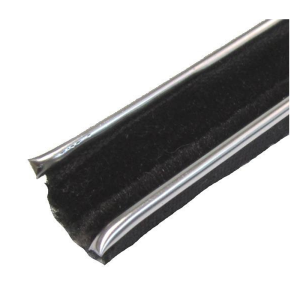 Rubber The Right Way - Window Run Channel - Flexible 6' Strip - With Stainless Bead - 9/16" Tall 5/8" Wide