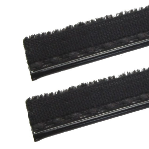 Beltline Weatherstrip - Also Called Window Sweeps, Felts or Fuzzies - Pair of 4' Strips - Inner or Outer - 7/16" Tall 1/4" Wide