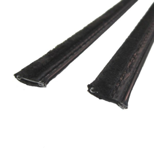 Cooper Standard - Beltline Weatherstrip - Also Called Window Sweeps, Felts or Fuzzies - Flexible - Pair of 4' Strips - Inner or Outer - 9/16" Tall 1/4" Wide