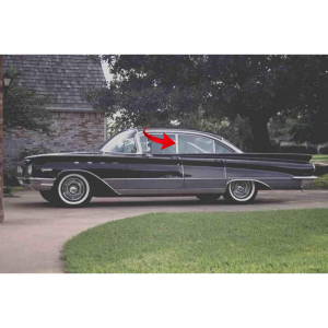 10-044V7 - 1959 1960 Buick Cadillac Rear Door Window Leading Edge Seal Weatherstrip