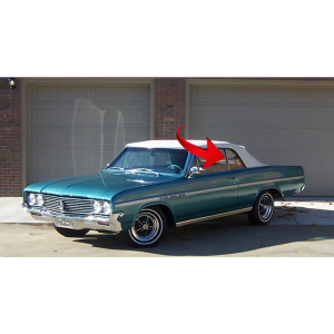 10-073V - 1964-65 Buick Chevy Oldsmobile Pontiac Rear Quarter Window Seal Weatherstrip