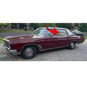 10-075V - 1966-1967 Buick Chevy Oldsmobile Pontiac Door Window Seals Weatherstrips