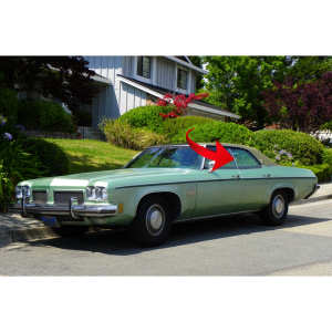10-081V - 1971 - 1976 Buick Chevy Oldsmobile Pontiac Rear Door Window Seals Weatherstrips